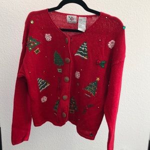 Vintage Christmas Sweater /Cardigan